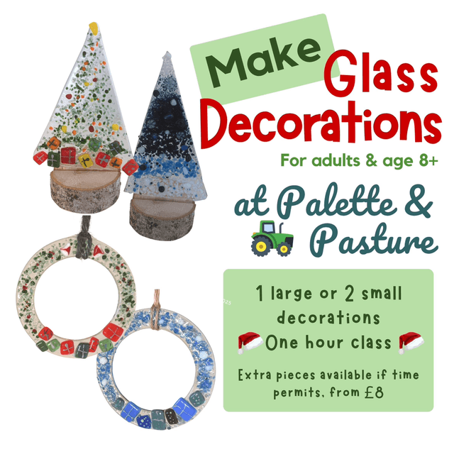 Workshop: CHRISTMAS DECORATIONS Palette & Pasture, One Hour