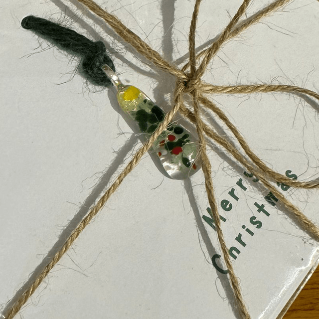 Christmas: set of 5 cards with decorations