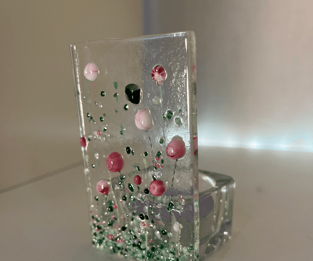 Pink tea-light holder