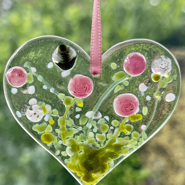 Pink Hanging Hearts