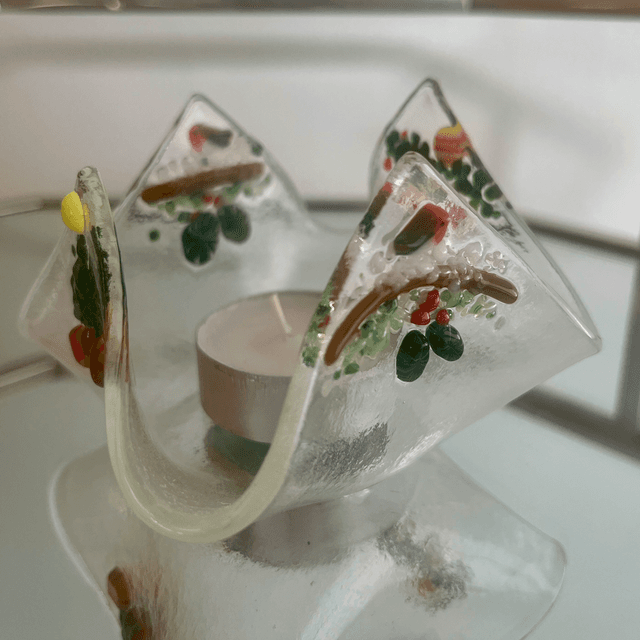 Christmas: Draped Tea-light Holder
