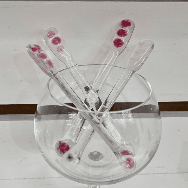 Pink Gin Swizzle Stick